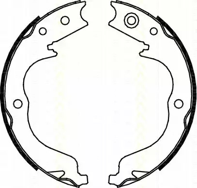 Комлект тормозных накладок TRISCAN 8100 10029
