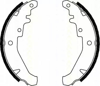 Комлект тормозных накладок TRISCAN 8100 15026