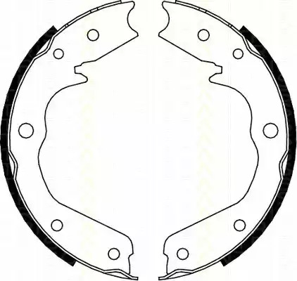 Комлект тормозных накладок TRISCAN 8100 24002