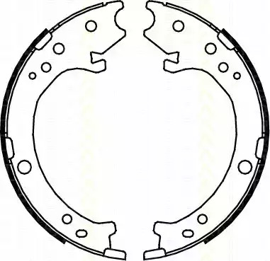 Комлект тормозных накладок TRISCAN 8100 40007