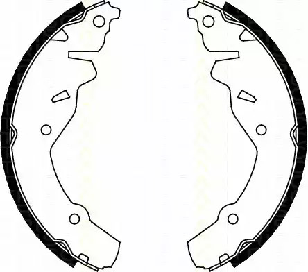 Комлект тормозных накладок TRISCAN 8100 80002