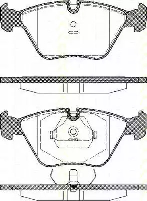 Комплект тормозных колодок TRISCAN 8110 10001