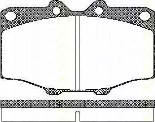 Комплект тормозных колодок TRISCAN 8110 10034