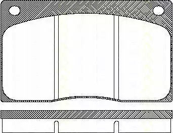 Комплект тормозных колодок TRISCAN 8110 10799