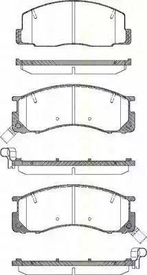 Комплект тормозных колодок TRISCAN 8110 13015
