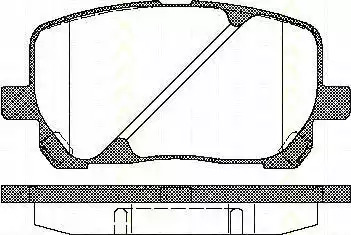 Комплект тормозных колодок TRISCAN 8110 13055