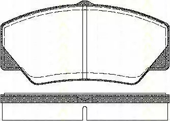 Комплект тормозных колодок TRISCAN 8110 16844