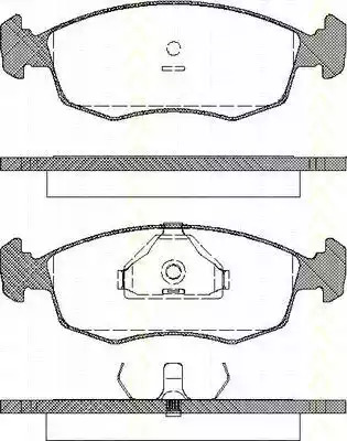 Комплект тормозных колодок TRISCAN 8110 16868