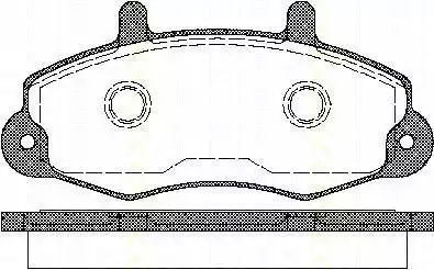 Комплект тормозных колодок TRISCAN 8110 16969
