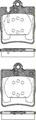 Комплект тормозных колодок TRISCAN 8110 23027