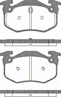 Комплект тормозных колодок TRISCAN 8110 25001