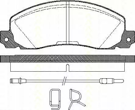 Комплект тормозных колодок TRISCAN 8110 25846