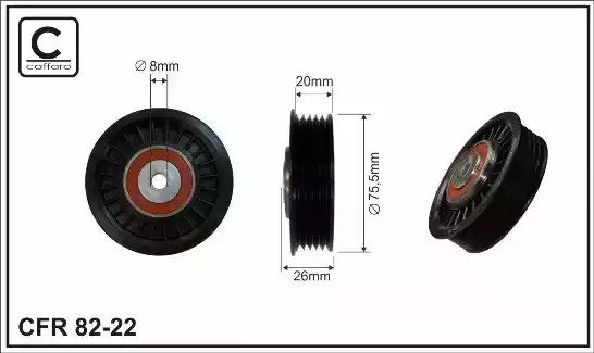 Ролик CAFFARO 82-22