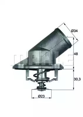 Термостат MAHLE ORIGINAL TI 224 92 (72392344)