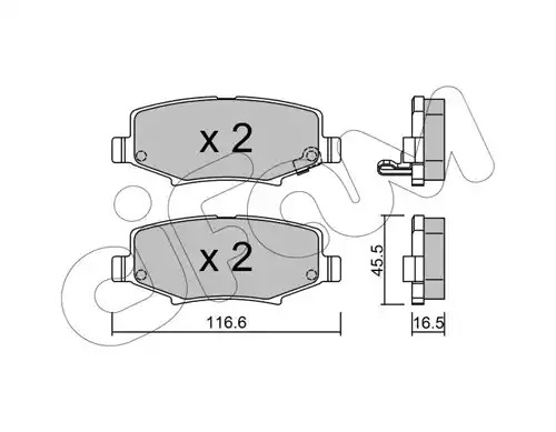 Комплект тормозных колодок CIFAM 822-863-0 (24602, 24603)