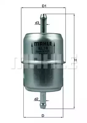 Фильтр KNECHT KL 18 OF (77056351, KL 18)