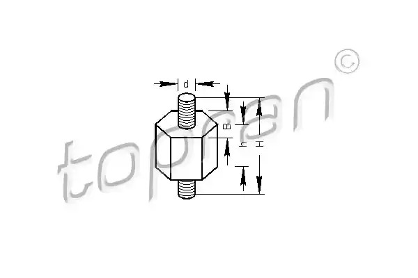 Кронштейн TOPRAN 102 744