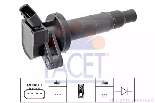 Катушка зажигания FACET 9.6361 (EPS 1.970.461, KW 470 461)