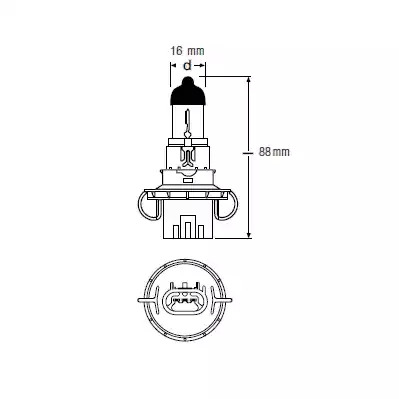 Лампа накаливания OSRAM 9008 (H13)