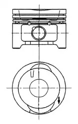 Поршень KOLBENSCHMIDT 92228600