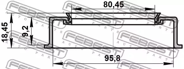 Прокладкa FEBEST 95ADS-81960918X