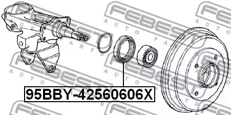 Прокладкa FEBEST 95BBY-42560606X