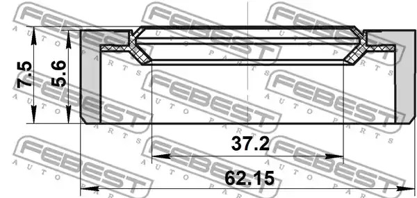 Уплотняющее кольцо FEBEST 95BDY-39620608X