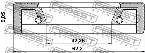 Прокладкa FEBEST 95FAS-54620909X