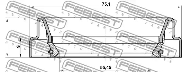 Уплотняющее кольцо FEBEST 95FDY-57750909C