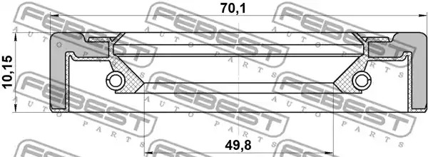 Прокладкa FEBEST 95GCY-51701010X