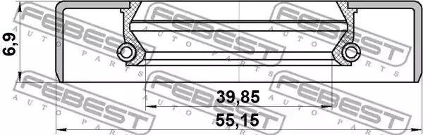 Прокладкa FEBEST 95GDY-41550707X