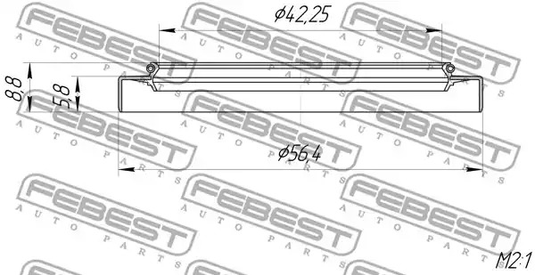 Уплотняющее кольцо FEBEST 95GDY-44560609X