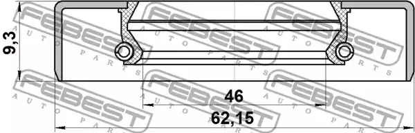 Прокладкa FEBEST 95GDY-48620909X