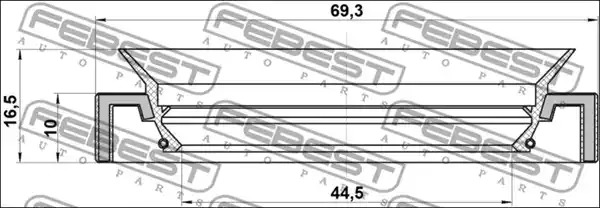 Уплотняющее кольцо FEBEST 95HAS-46691016C