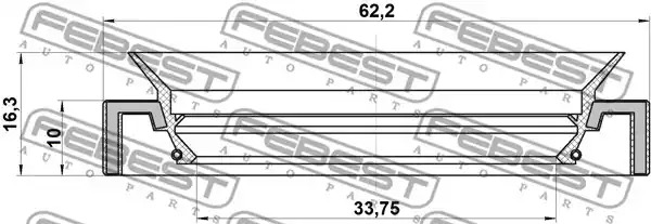 Уплотняющее кольцо FEBEST 95HAY-35621016X