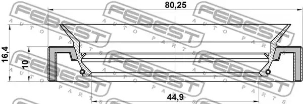 Уплотняющее кольцо FEBEST 95HAY-46801016C