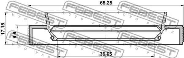 Уплотняющее кольцо FEBEST 95HBY-38651017C