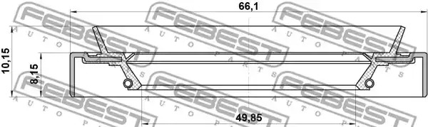 Прокладкa FEBEST 95HDS-51660810X