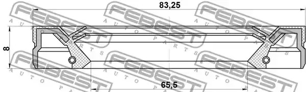 Уплотняющее кольцо FEBEST 95IEY-67830808C