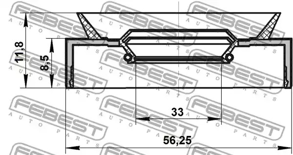 Уплотняющее кольцо FEBEST 95PAY-35500912X