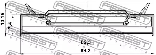 Прокладкa FEBEST 95TBS-54690710X