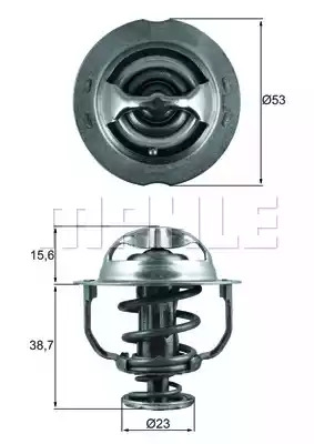 Термостат MAHLE ORIGINAL TX 200 90D (72409614)