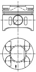 Поршень KOLBENSCHMIDT 97482600