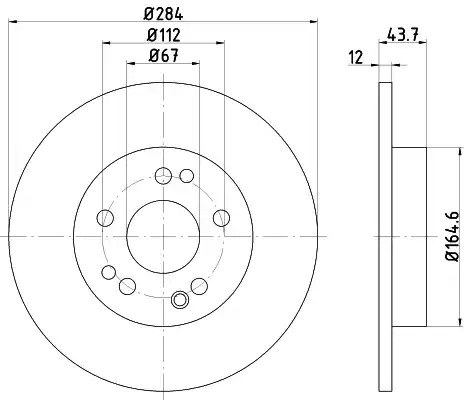 Тормозной диск TEXTAR 92031803 (98200 0318 0 1 PRO)