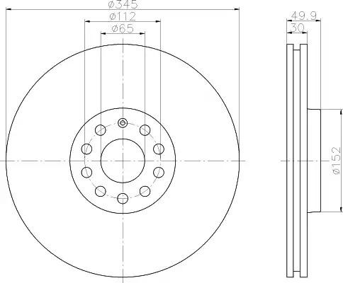 Тормозной диск TEXTAR 92120603 (98200 1206 0 1 PRO)