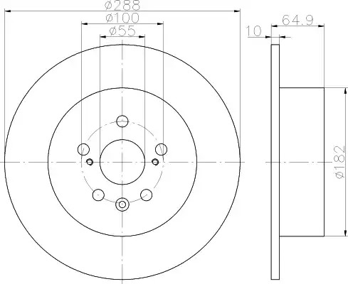 Тормозной диск HELLA PAGID 8DD 355 111-701 (54359PRO)