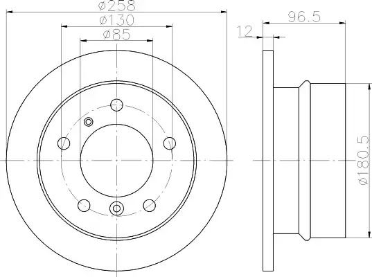 Тормозной диск HELLA PAGID 8DD 355 128-401 (54375PRO_HC)