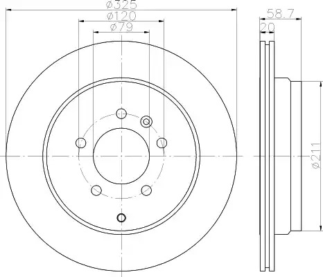 Тормозной диск HELLA PAGID 8DD 355 118-771 (54476PRO)