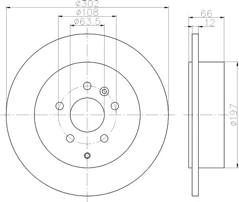 Тормозной диск HELLA PAGID 8DD 355 118-911 (54627PRO)