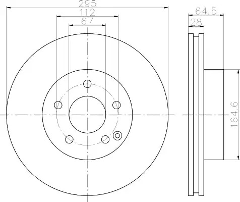 Тормозной диск HELLA PAGID 8DD 355 114-201 (54632PRO)